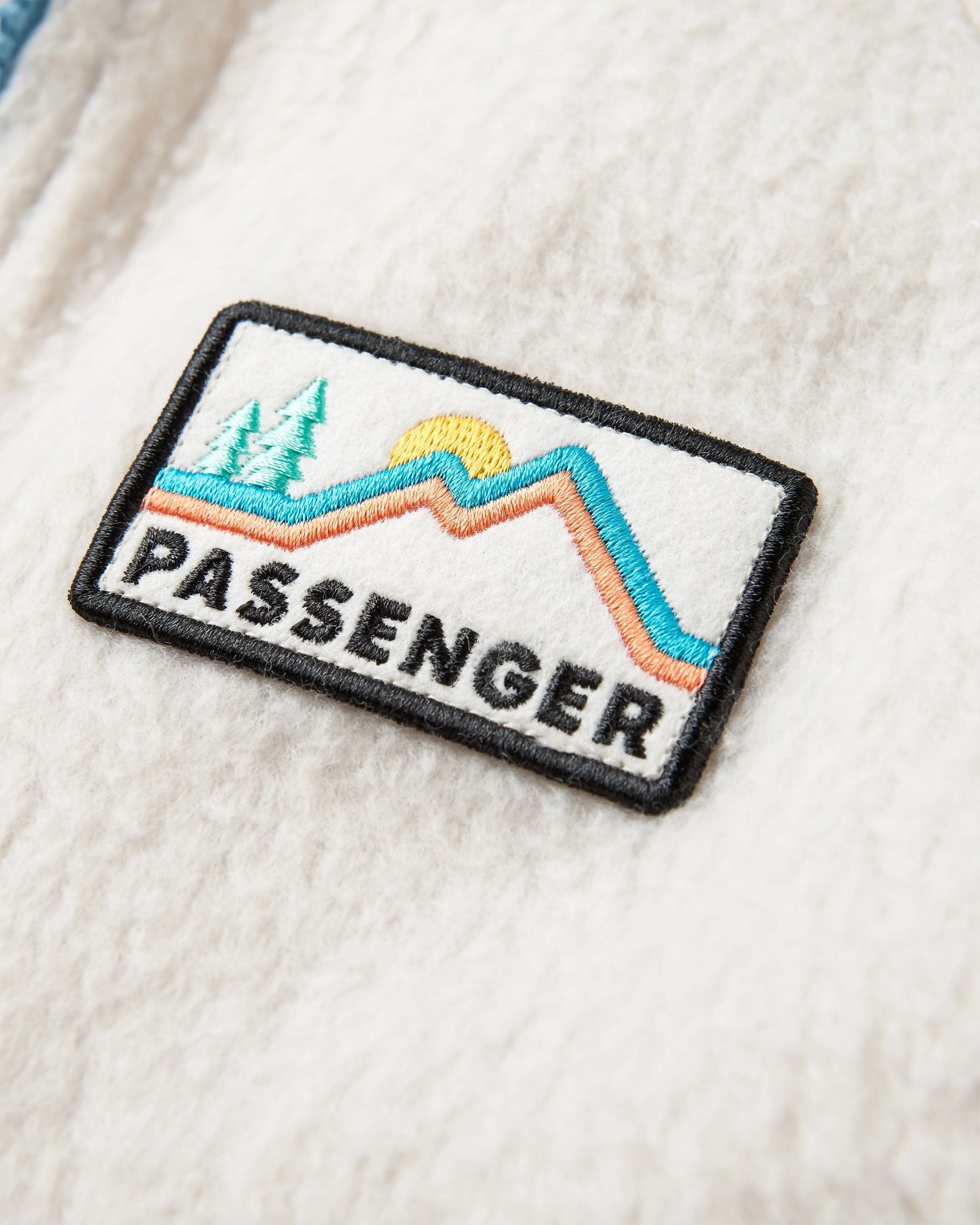 North Coast Vista Full Zip Recycled Sherpa Fleece - Oatmeal - Flatlay