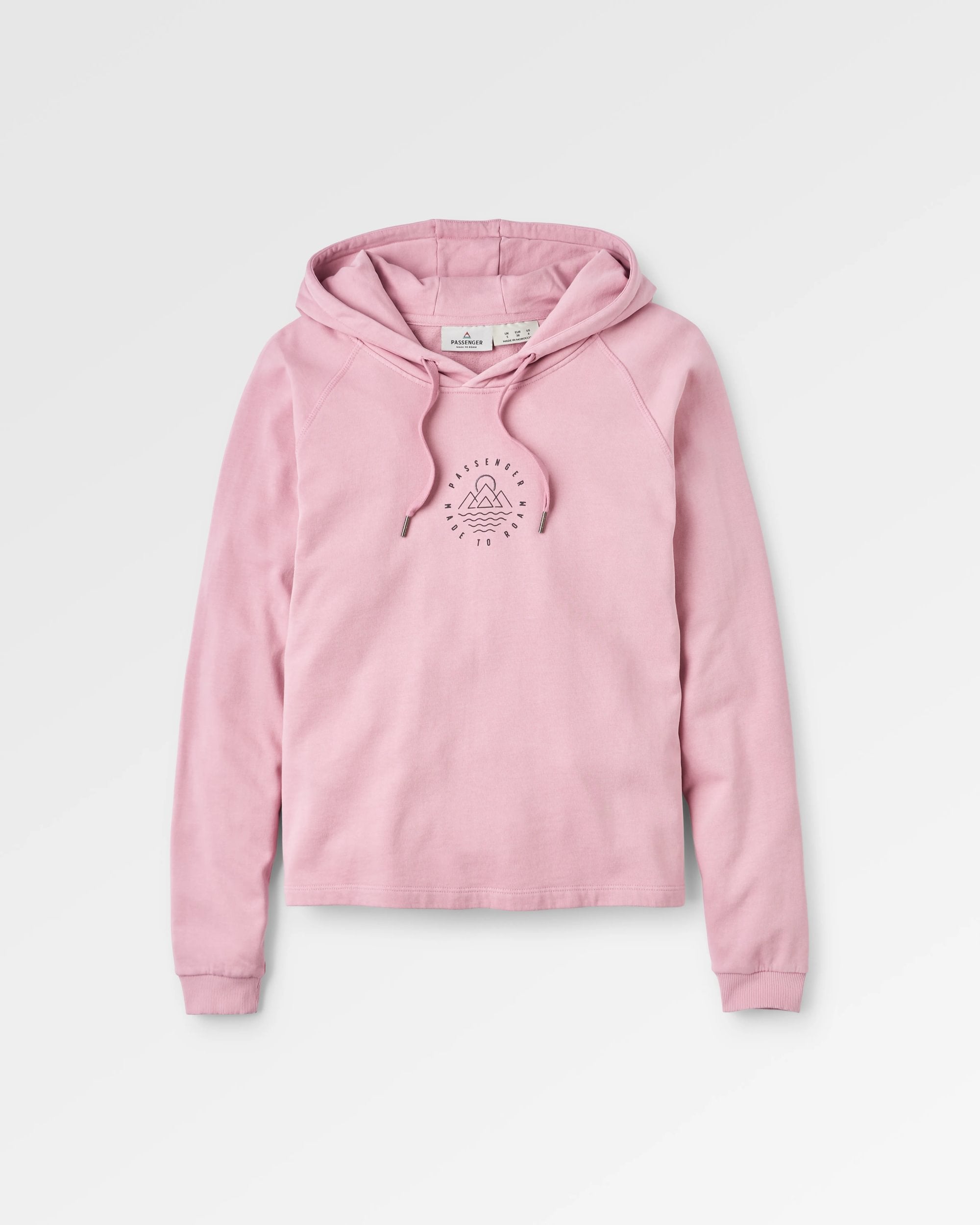 Remote Recycled Cotton Hoodie - Pink Haze - Flatlay