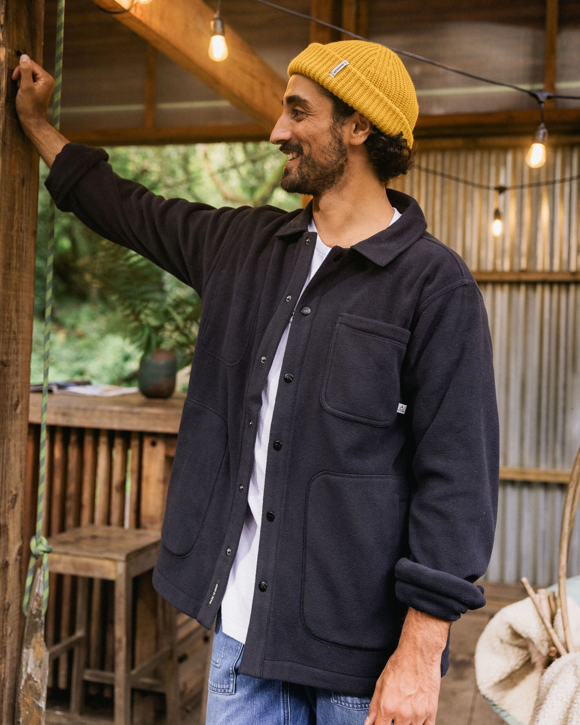 Adapt Recycled Polartec® Overshirt  - Black - Lifestyle