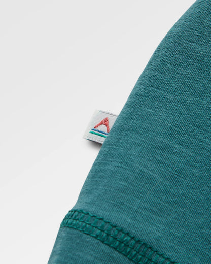 Sedona Recycled Active T-Shirt - Deep Ocean - Flatlay