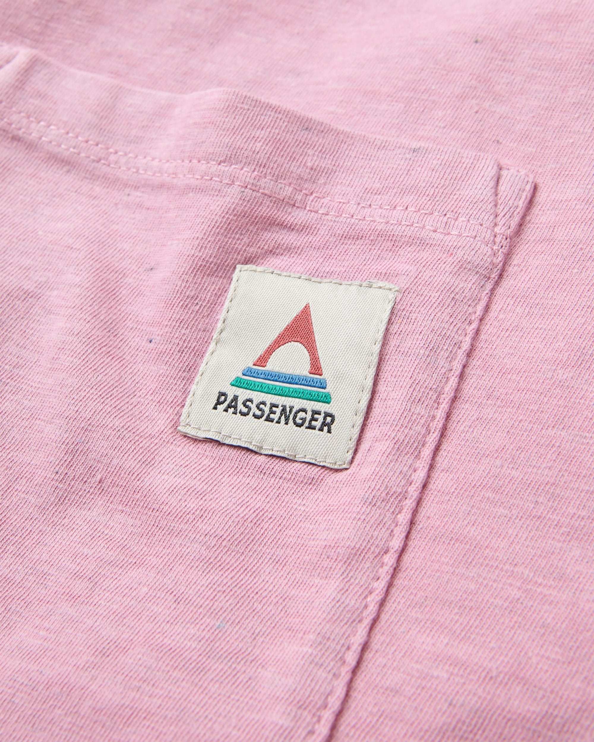 Heritage Organic Relaxed Fit T-Shirt - Pink Haze - Flatlay