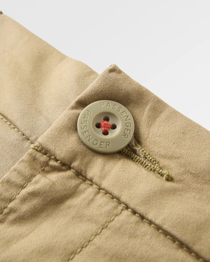 365 Light Organic Cotton Trouser - Faded Olive - Flatlay