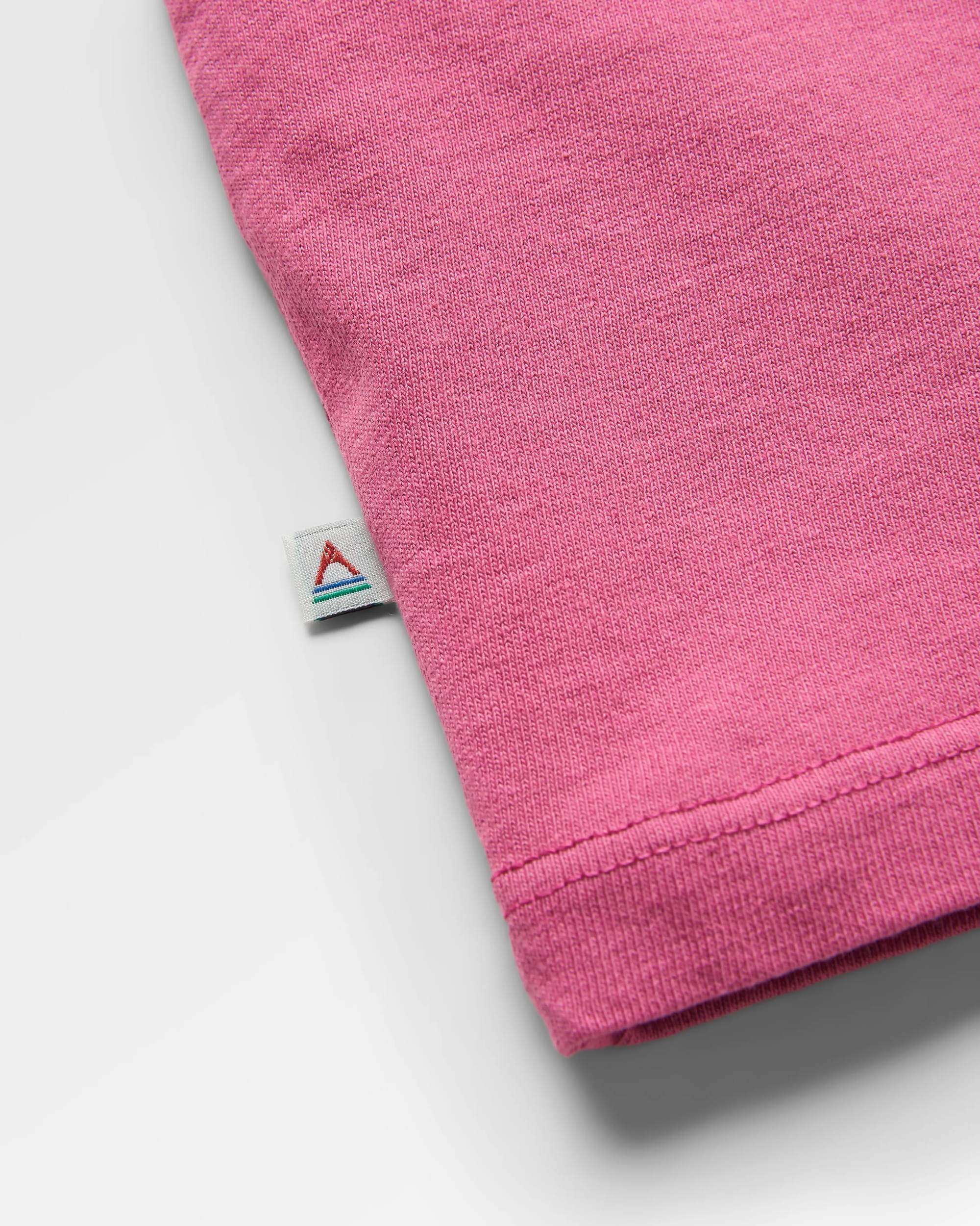 Outlook Recycled Cotton T-Shirt - Mauve Haze - Flatlay