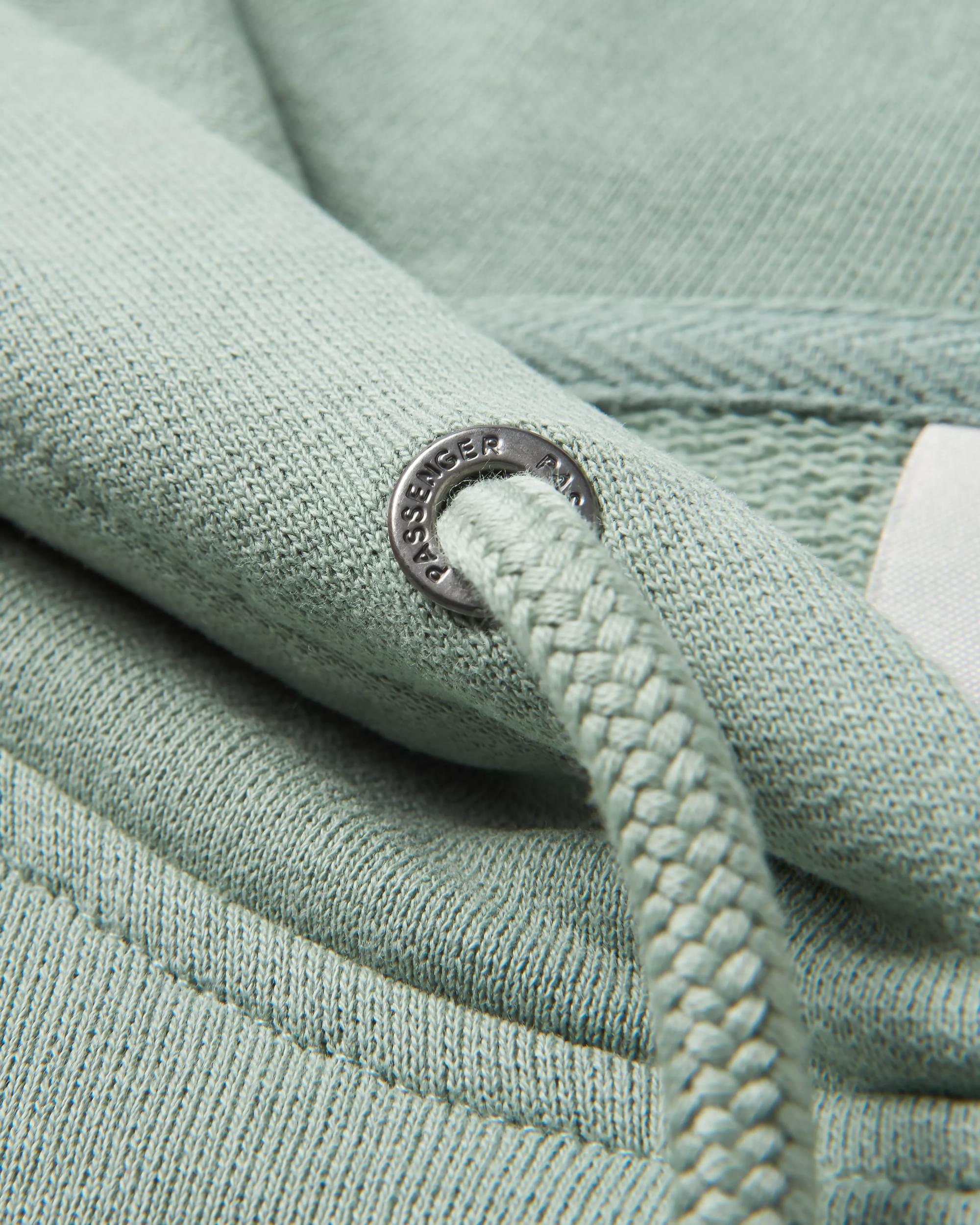 Reconnect Recycled Cotton Hoodie - Pistachio - Flatlay