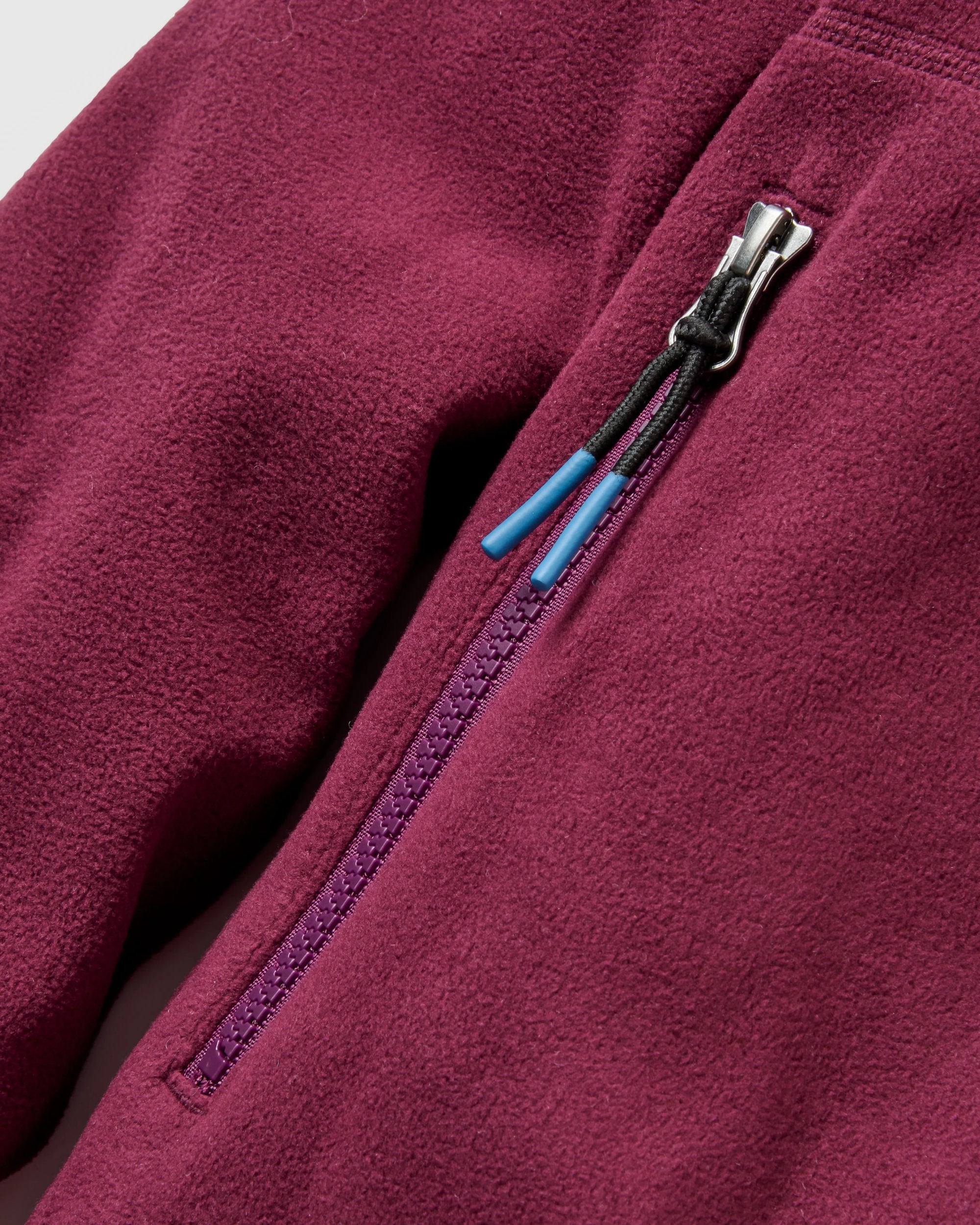Ayla Micro Polartec® Crew Fleece - Fig - Flatlay