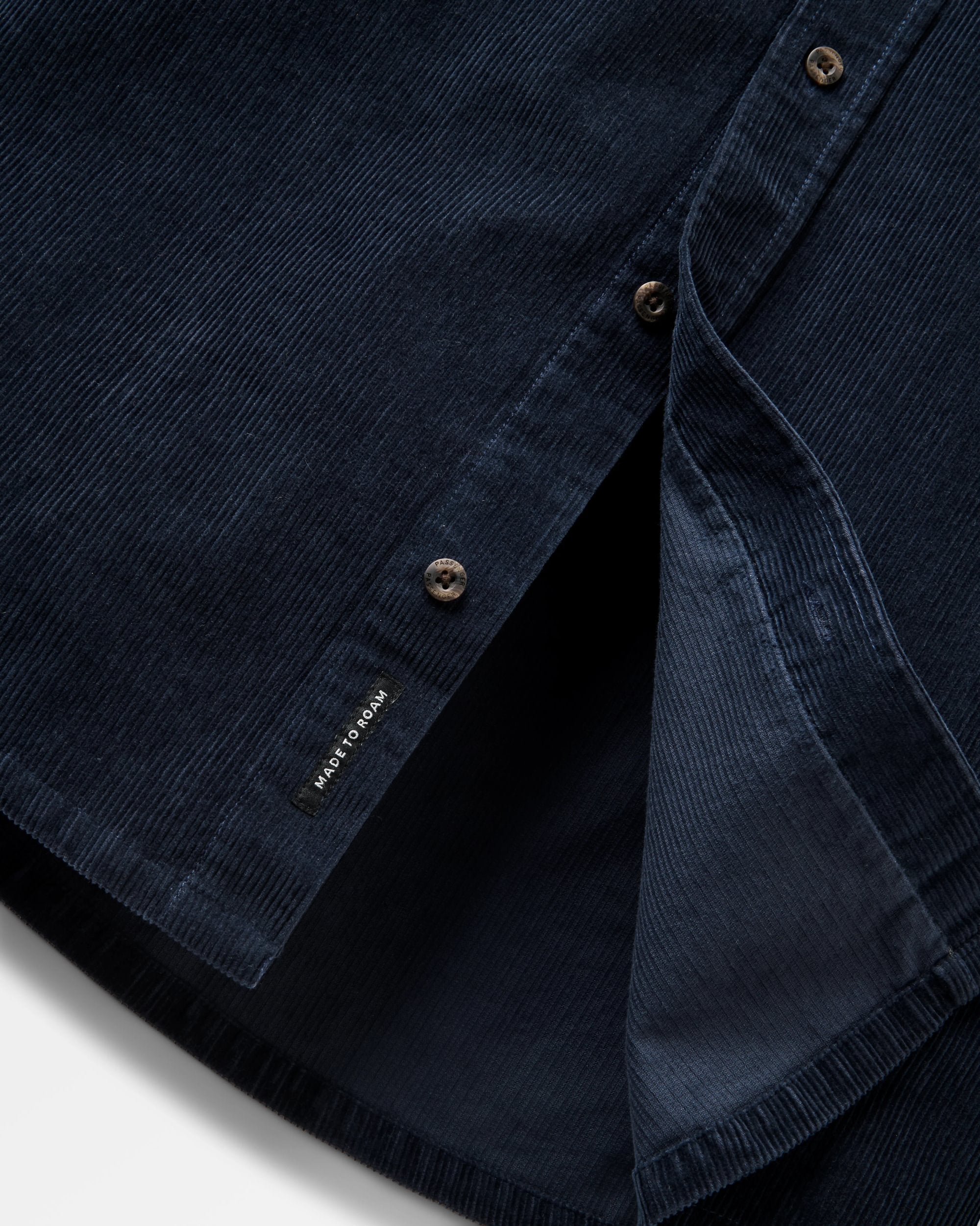 Backcountry Cord Shirt - Deep Navy - Flatlay