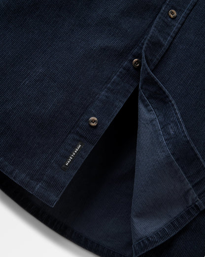 Backcountry Cord Shirt - Deep Navy - Flatlay