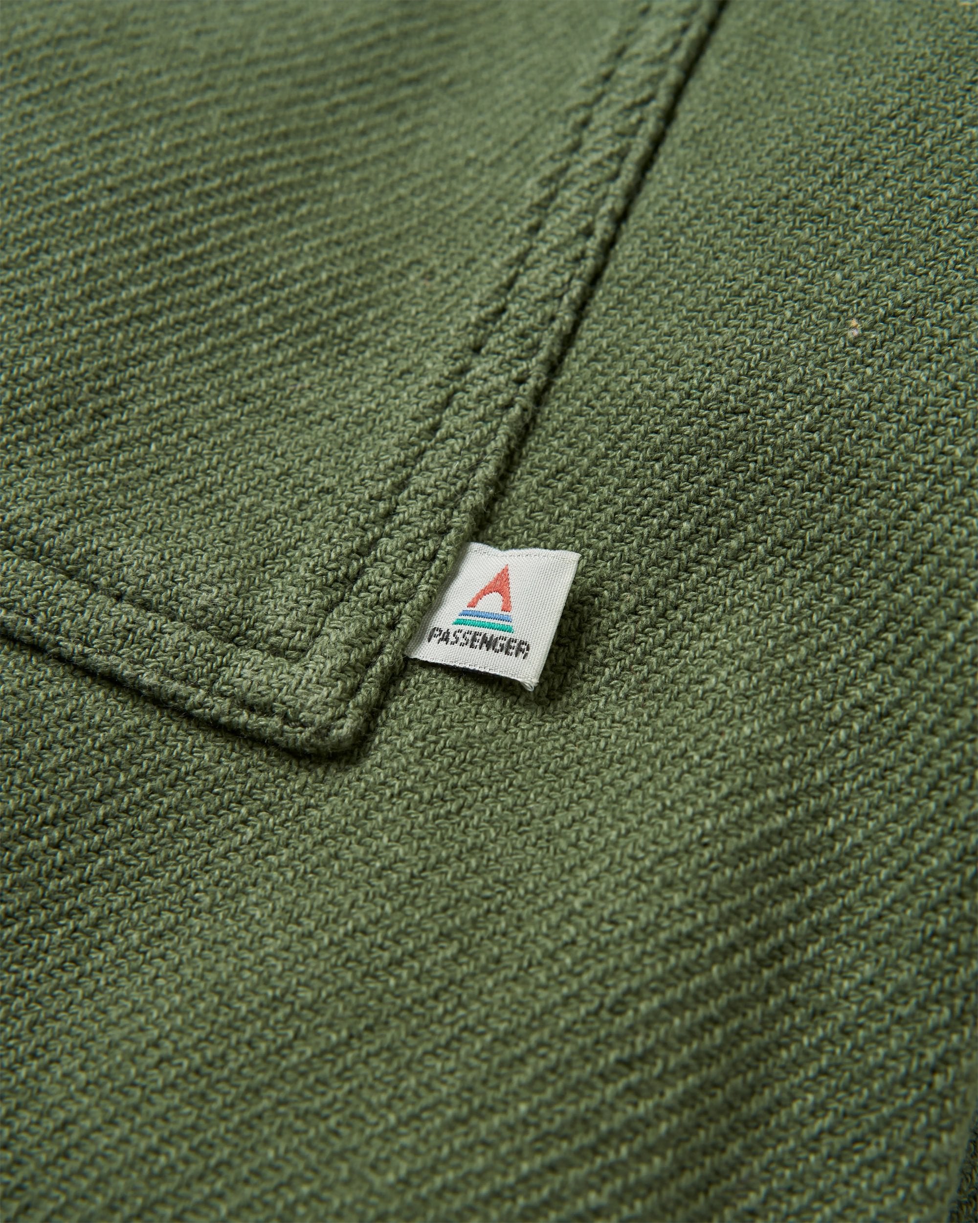 Maya Twill Overshirt - Wild Green - Flatlay