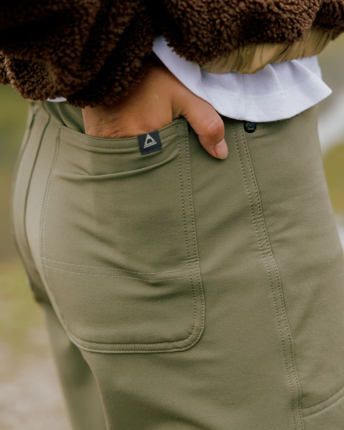 Jasper Outdoor Hybrid Trouser - Dusty Olive - Lifestyle