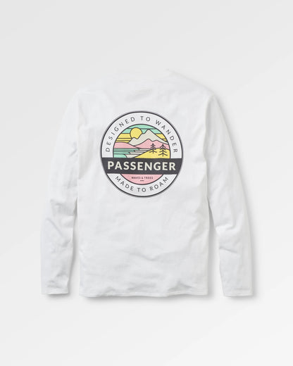 Odyssey Organic Cotton LS T-Shirt - White - Flatlay