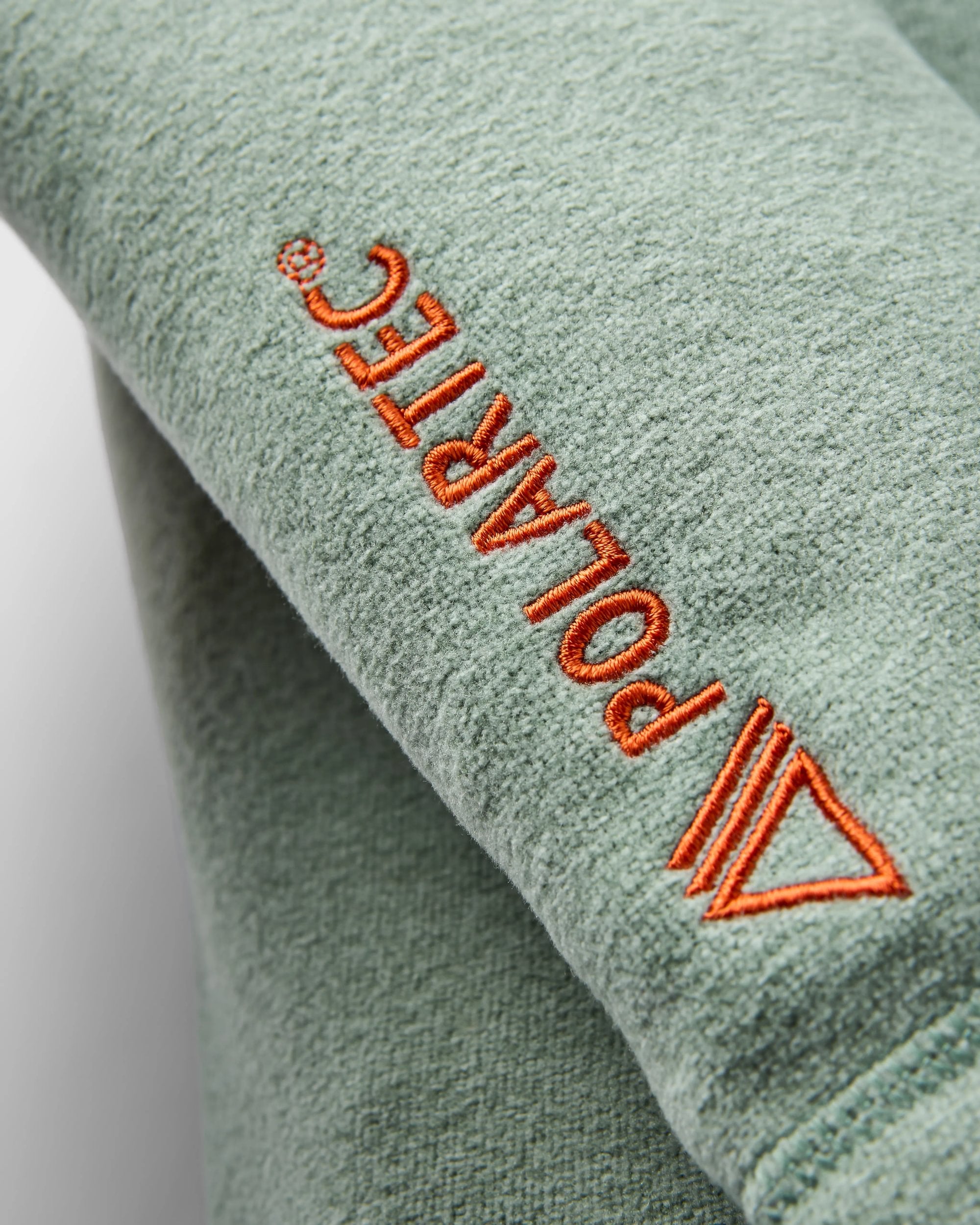 Crest Recycled Polartec® Fleece Hoodie - Pistachio - Flatlay