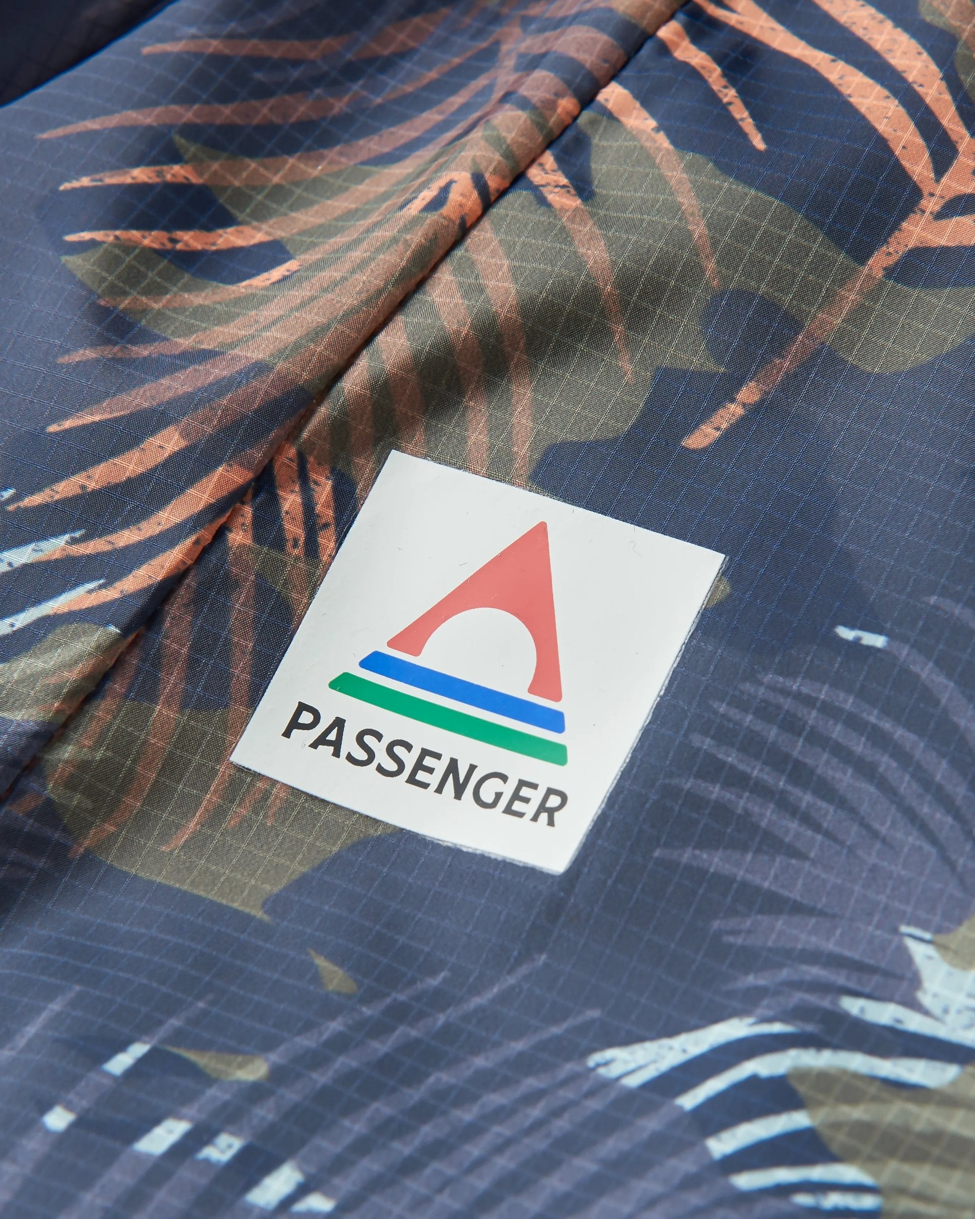 Gusto Recycled Windshell Anorak - Palm Camo Apricot - Flatlay