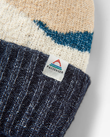 Scenic Recycled Bobble Hat - Scenic Toffee - Flatlay