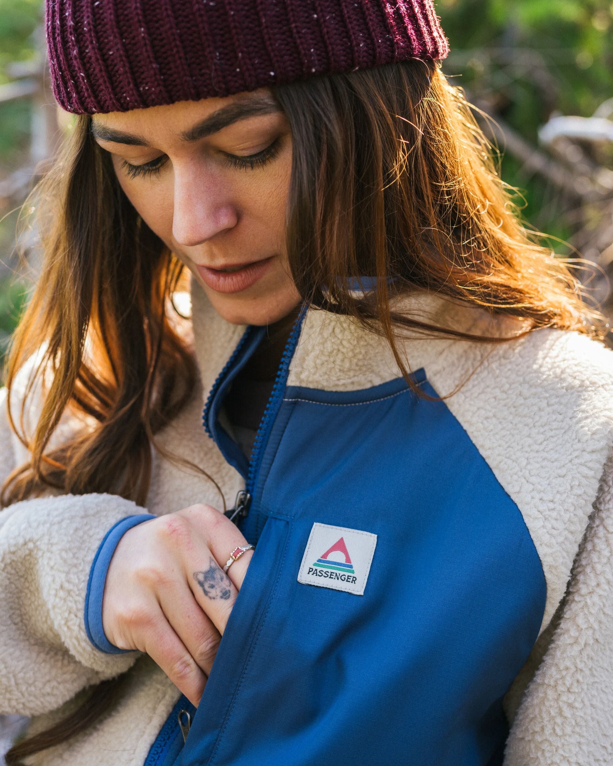 Home Recycled Sherpa Fleece - Oatmeal - Lifestyle