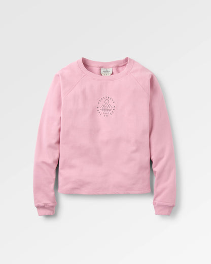 Remote Recycled Cotton Sweatshirt - Pink Haze - Flatlay