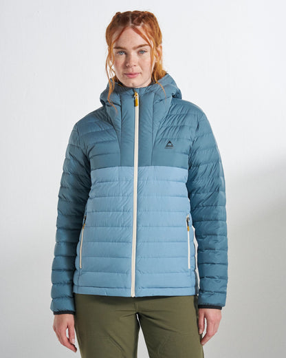 Northstar Down Jacket - Stormy Blue/Faded Denim - Studio Model