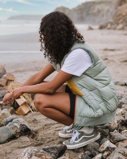 Inspire Recycled Insulated Gilet - Pistachio - Lifestyle