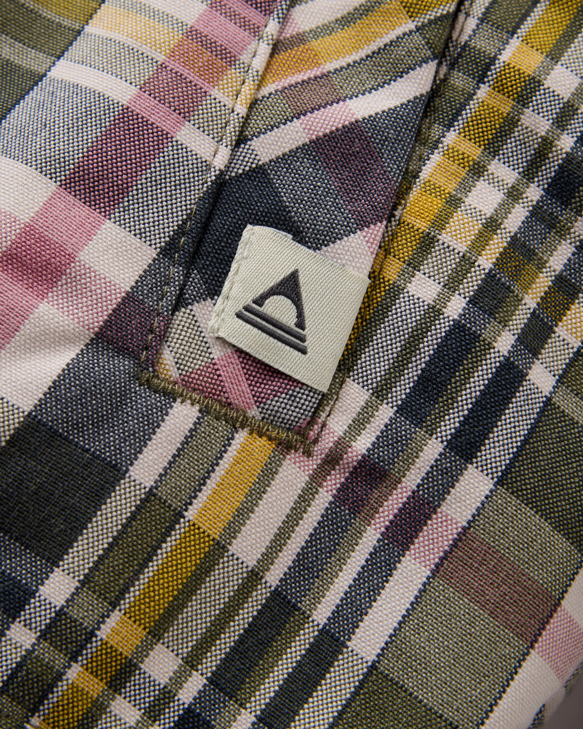 Mistline Overshirt - White Sand Multi Check - Flatlay