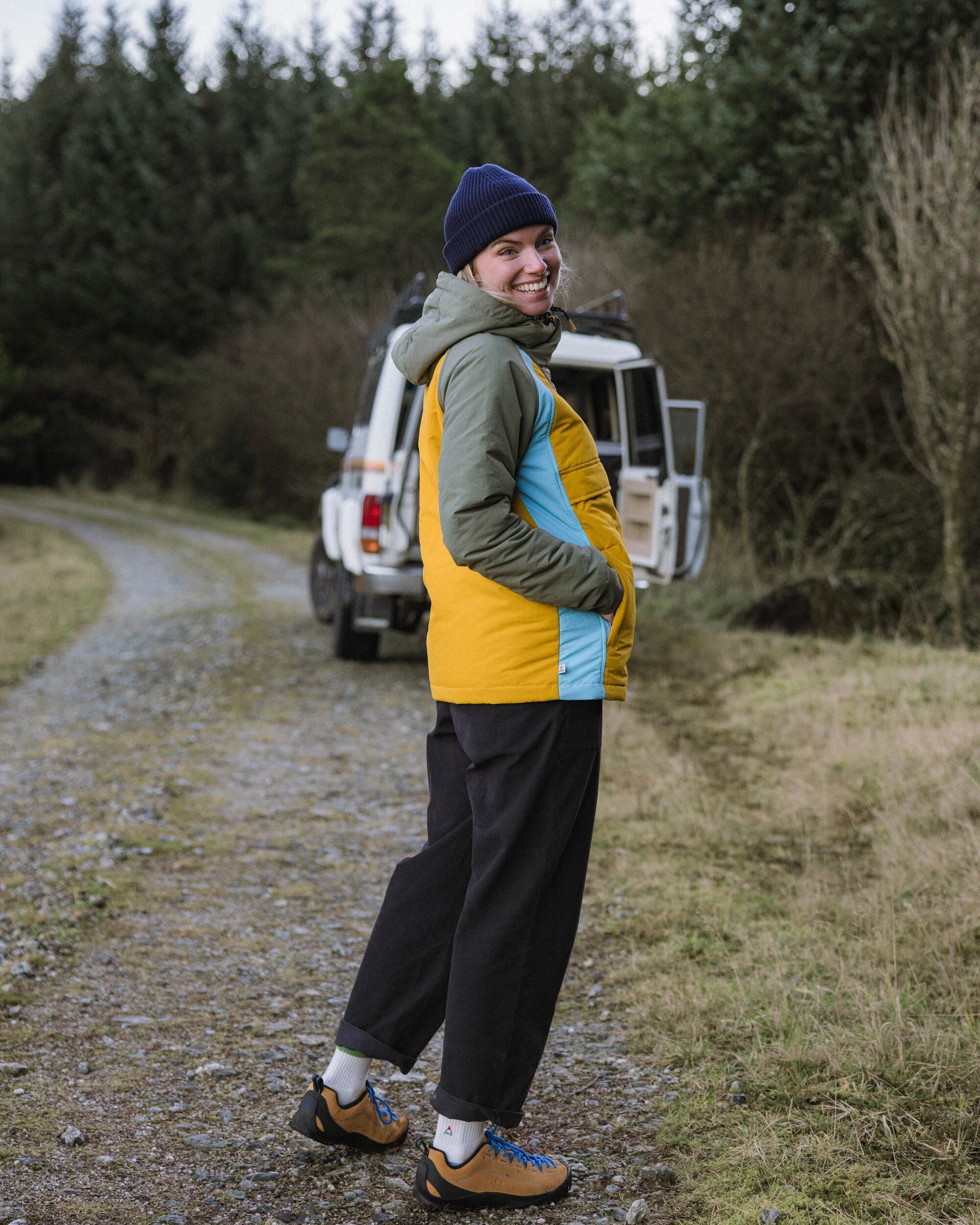 Ocean Insulated Anorak Dusty Olive/Heritage Yellow – Passenger