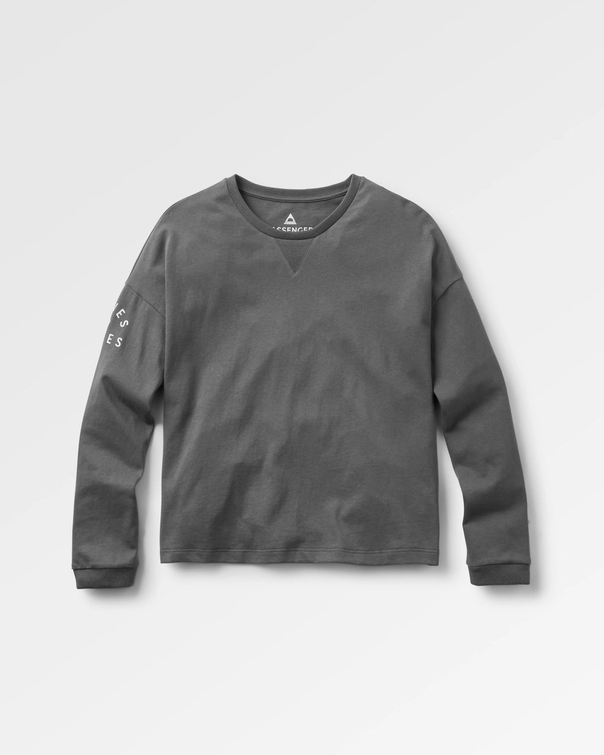 MESH LS TSHIRT - IVORY BLACK BIG FLOCK DOT