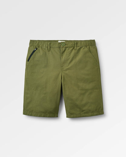 Rif-Raf Organic Cotton Ripstop Short - Khaki - Flatlay