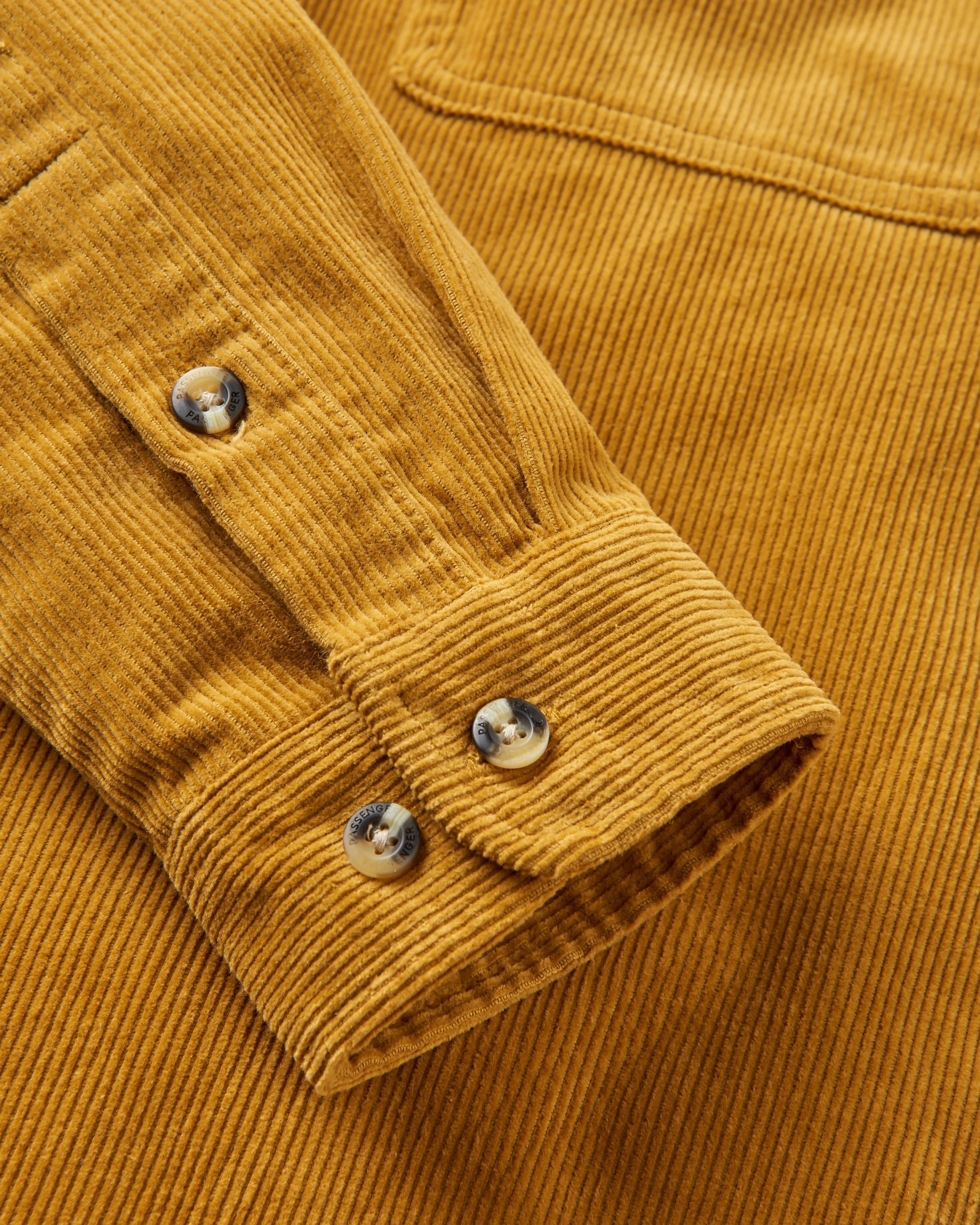 Backcountry Cord Shirt - Mustard Gold - Flatlay