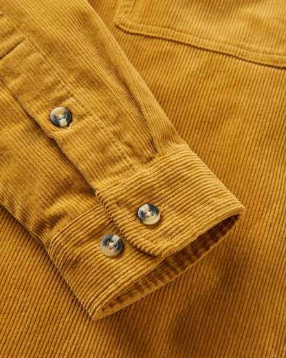 Backcountry Cord Shirt - Mustard Gold - Flatlay