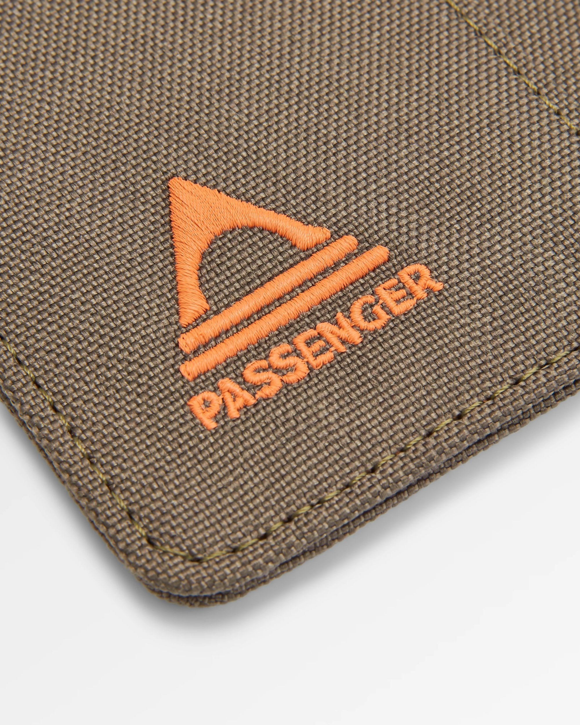 Mountain Recycled Card Holder - True Black/ Khaki - Flatlay