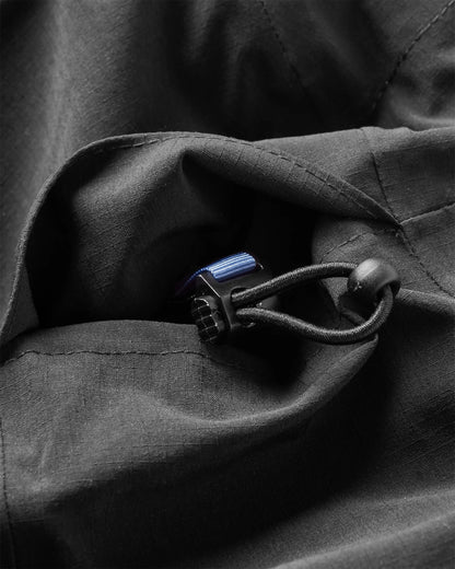 Rainier Waterproof Parka - Black - Flatlay