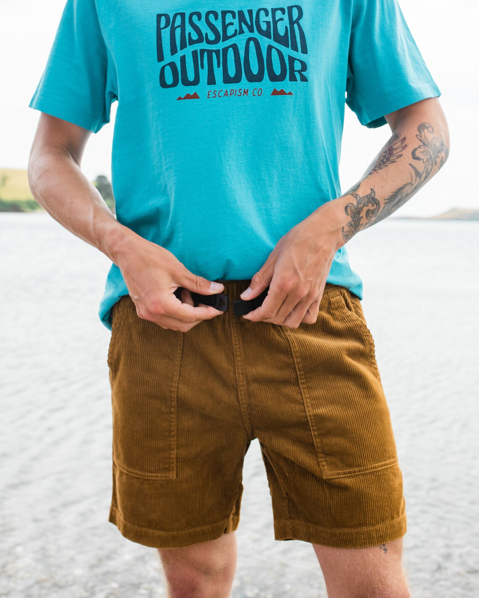 Topanga Cord Short - Tapenade - Lifestyle