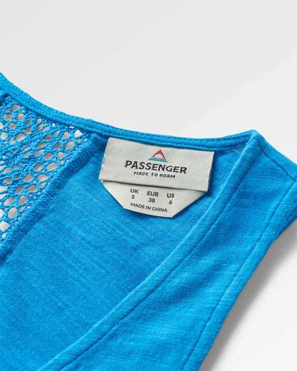 Rivergate Recycled Cotton Dress - Bluejay - Flatlay