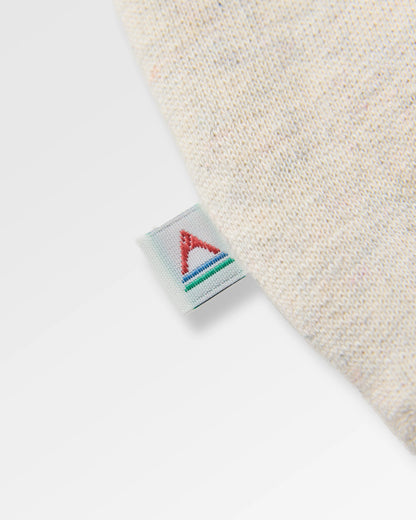 Patch Recycled Cotton Sweatshirt - Milky Marl - Flatlay