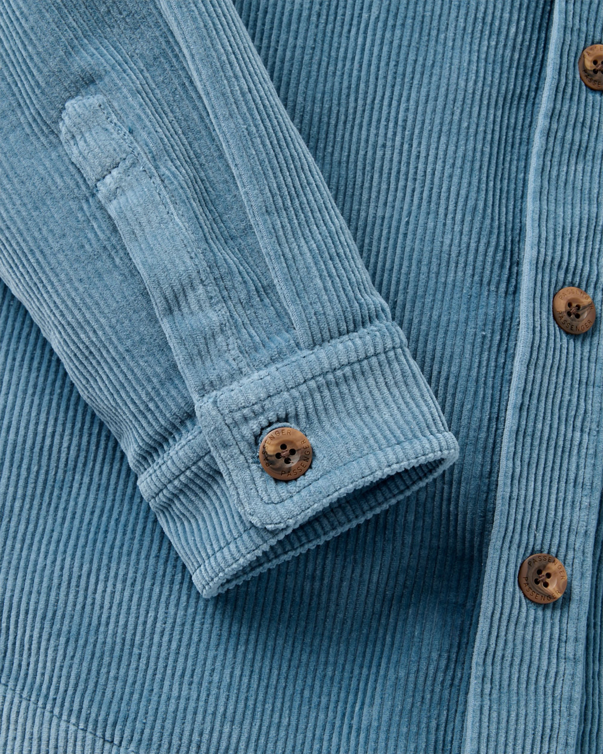 Backcountry Heavyweight Cord Overshirt - Stormy Blue - Flatlay
