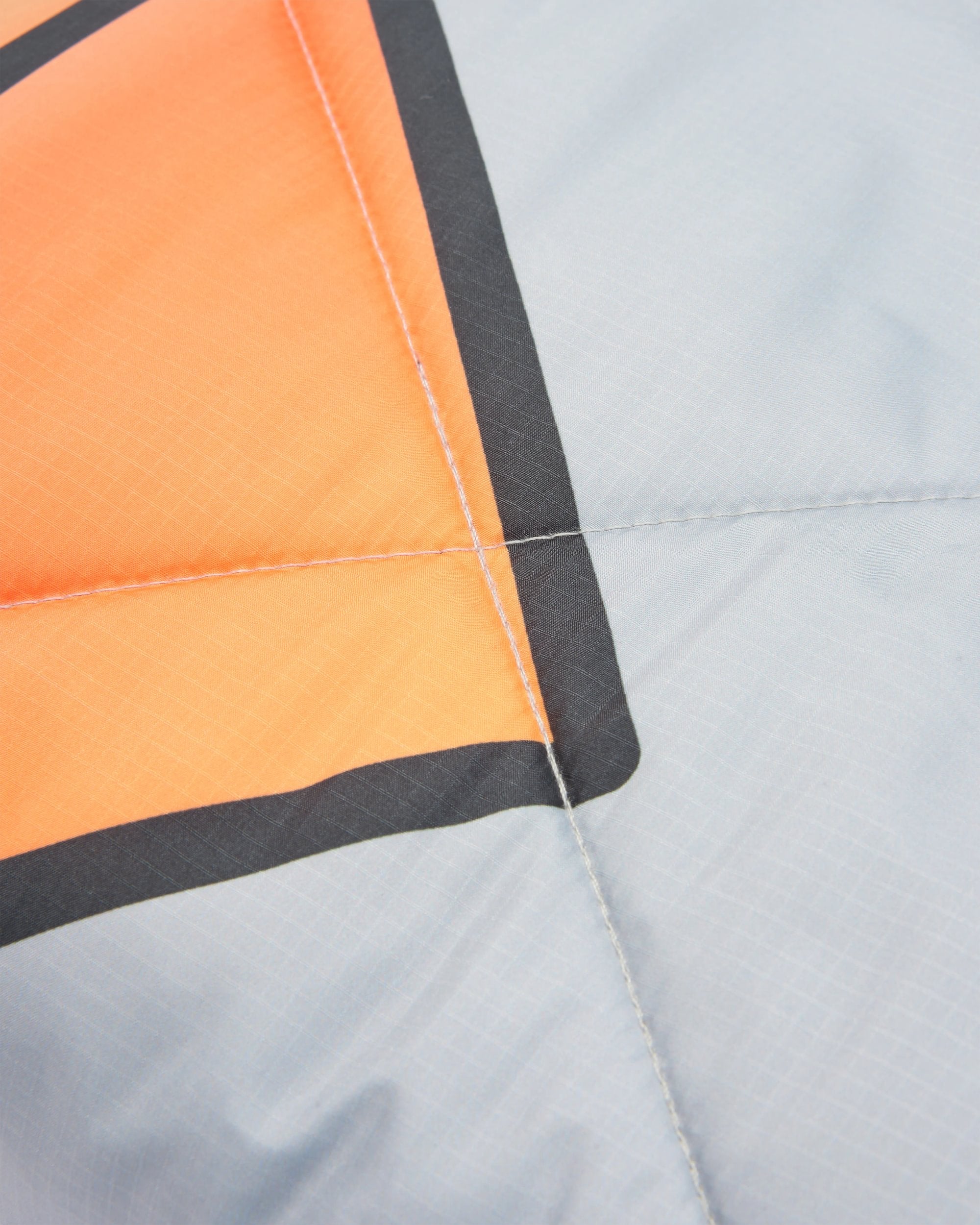 Cabin Recycled Sherpa Blanket - Black 'Nowhere Bound' Print - Flatlay