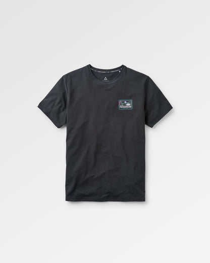 Roamer Men's Recycled Active T-Shirt - Black - Flatlay