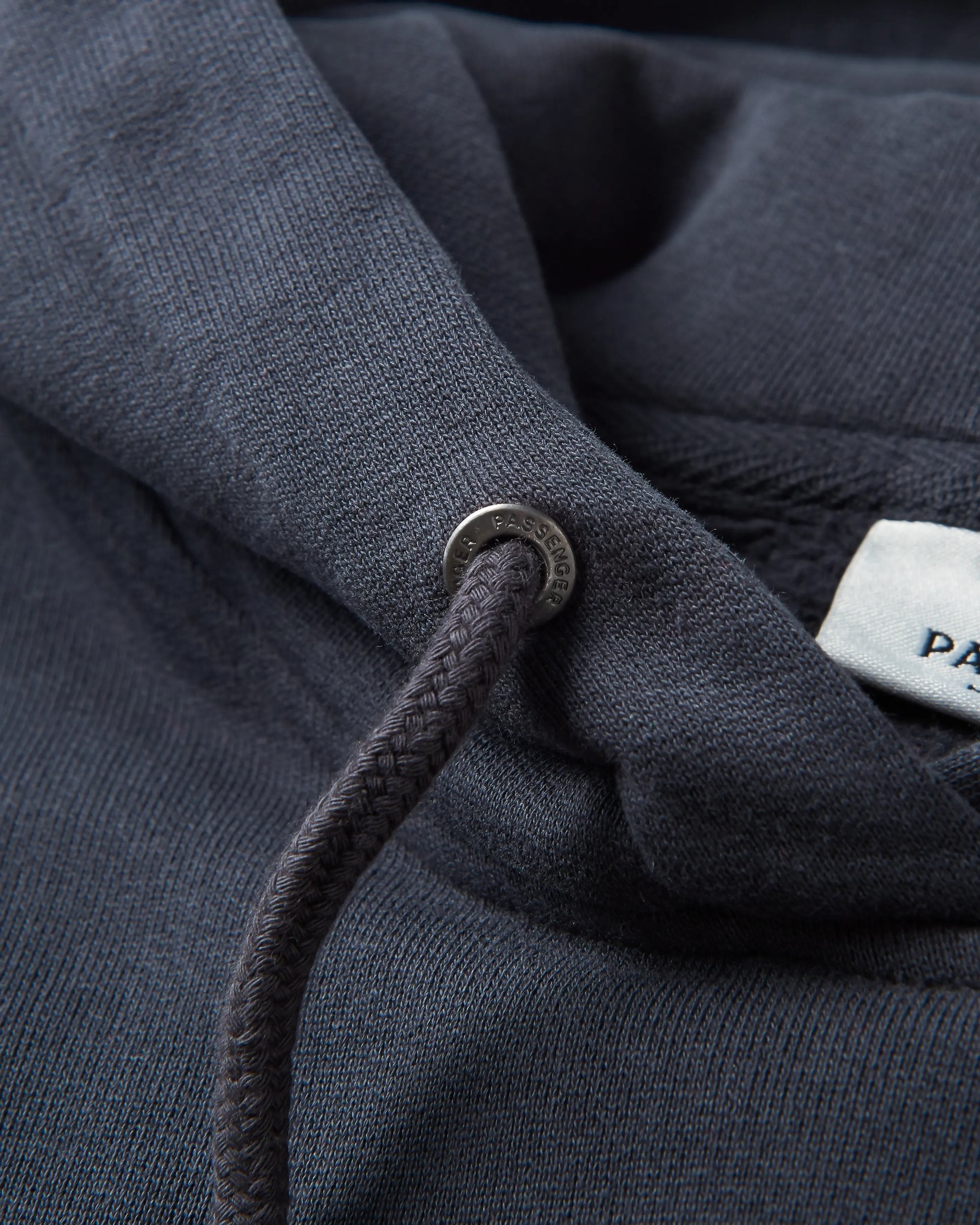 Escapism Recycled Cotton Hoodie - Black - Flatlay