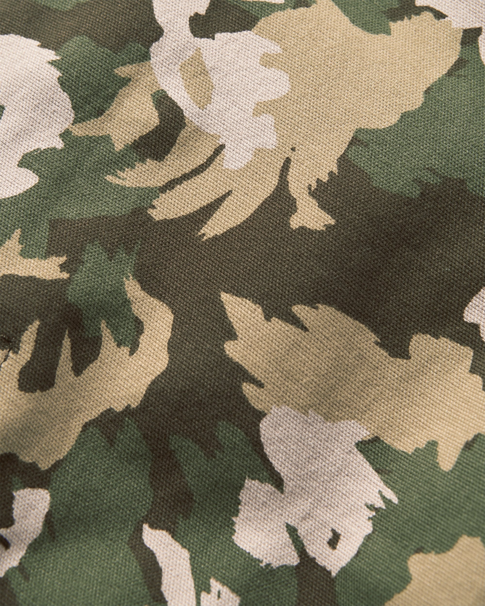 Lakeside Cargo Short - Woodland Camo Khaki - Flatlay