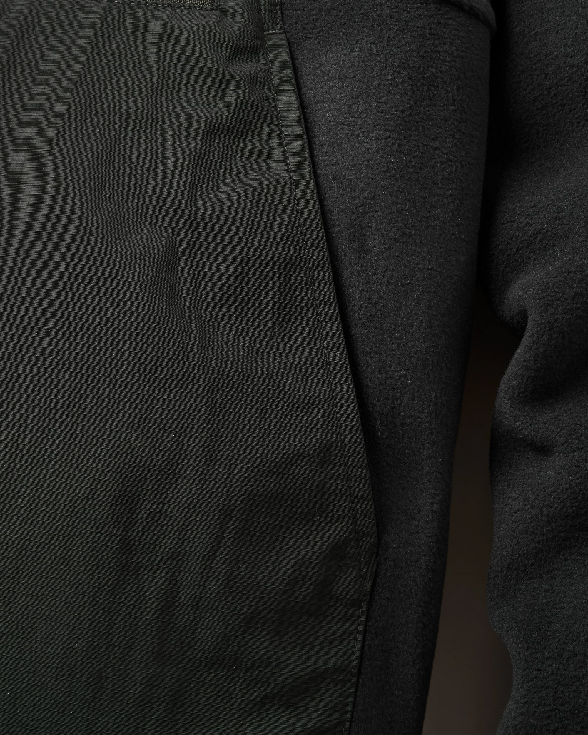Alexander Hooded Polartec® Fleece - Black - Flatlay