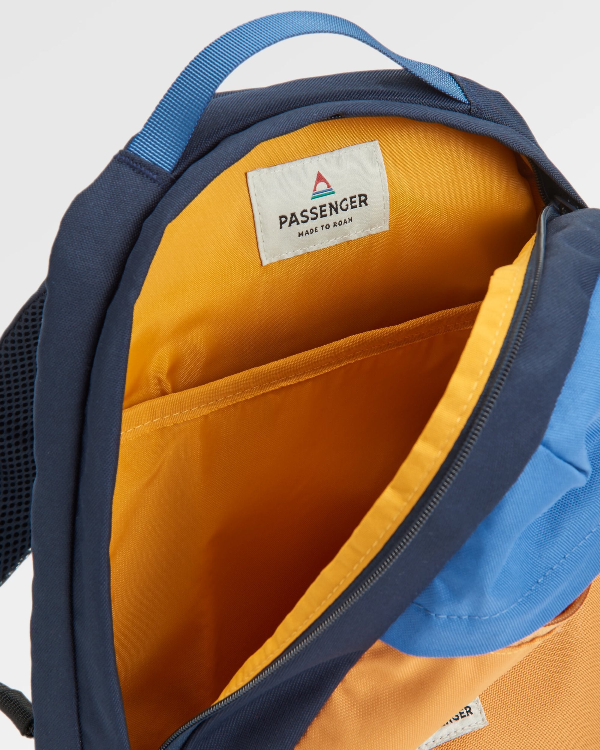 Boondocker Recycled Sling 8L - Honey/Dark Denim/Rich Navy - Flatlay