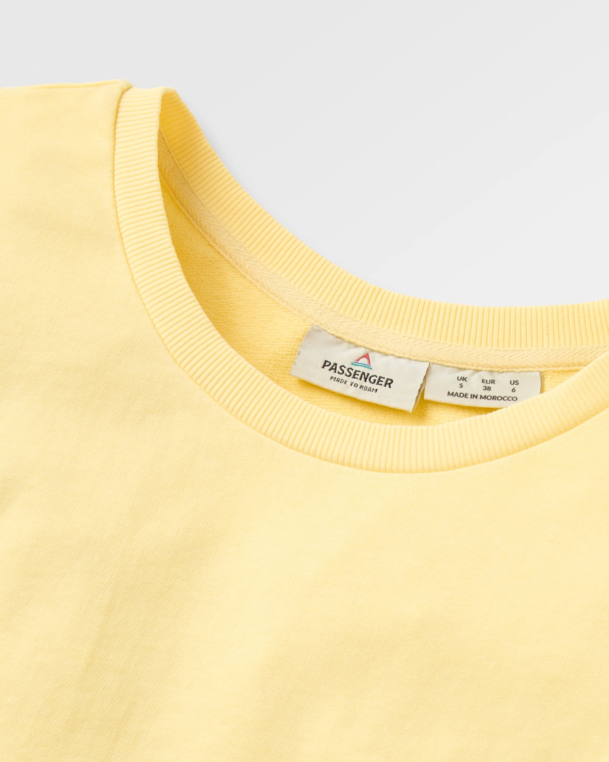 Heritage Recycled Cotton Relaxed Fit Sweatshirt - Sunlight - Flatlay