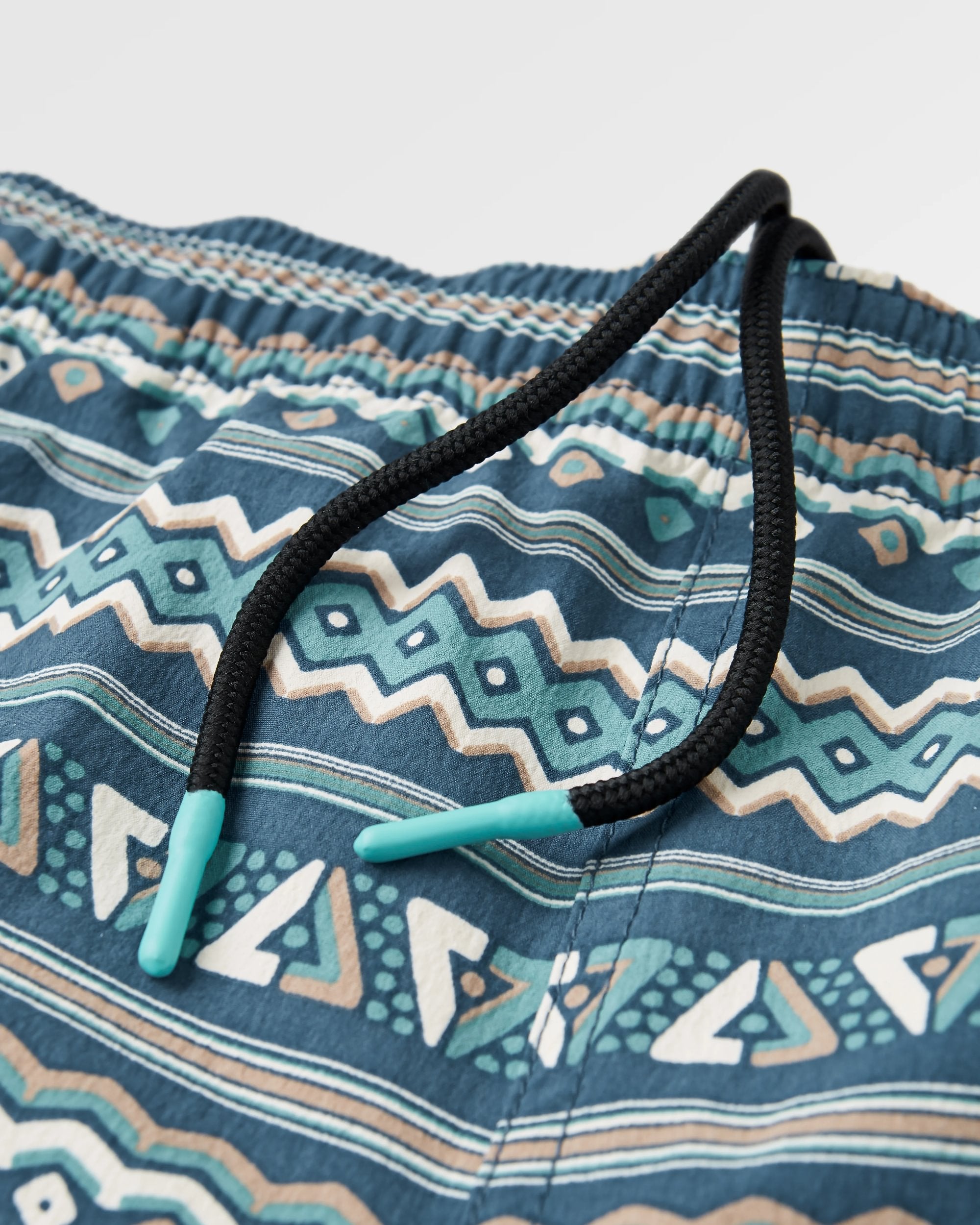 Flaris NetPlus® All Purpose Short - Geo Stripe Dark Denim - Flatlay