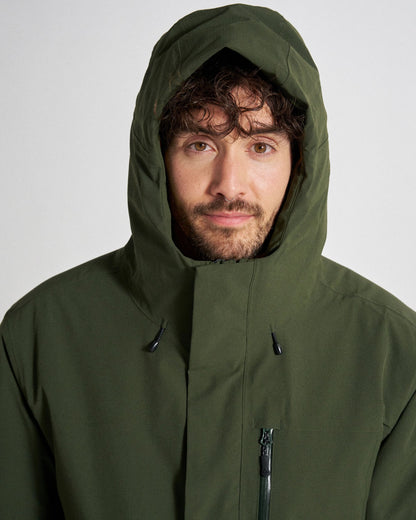 Rainier Waterproof Parka - Fir Tree - Studio Model