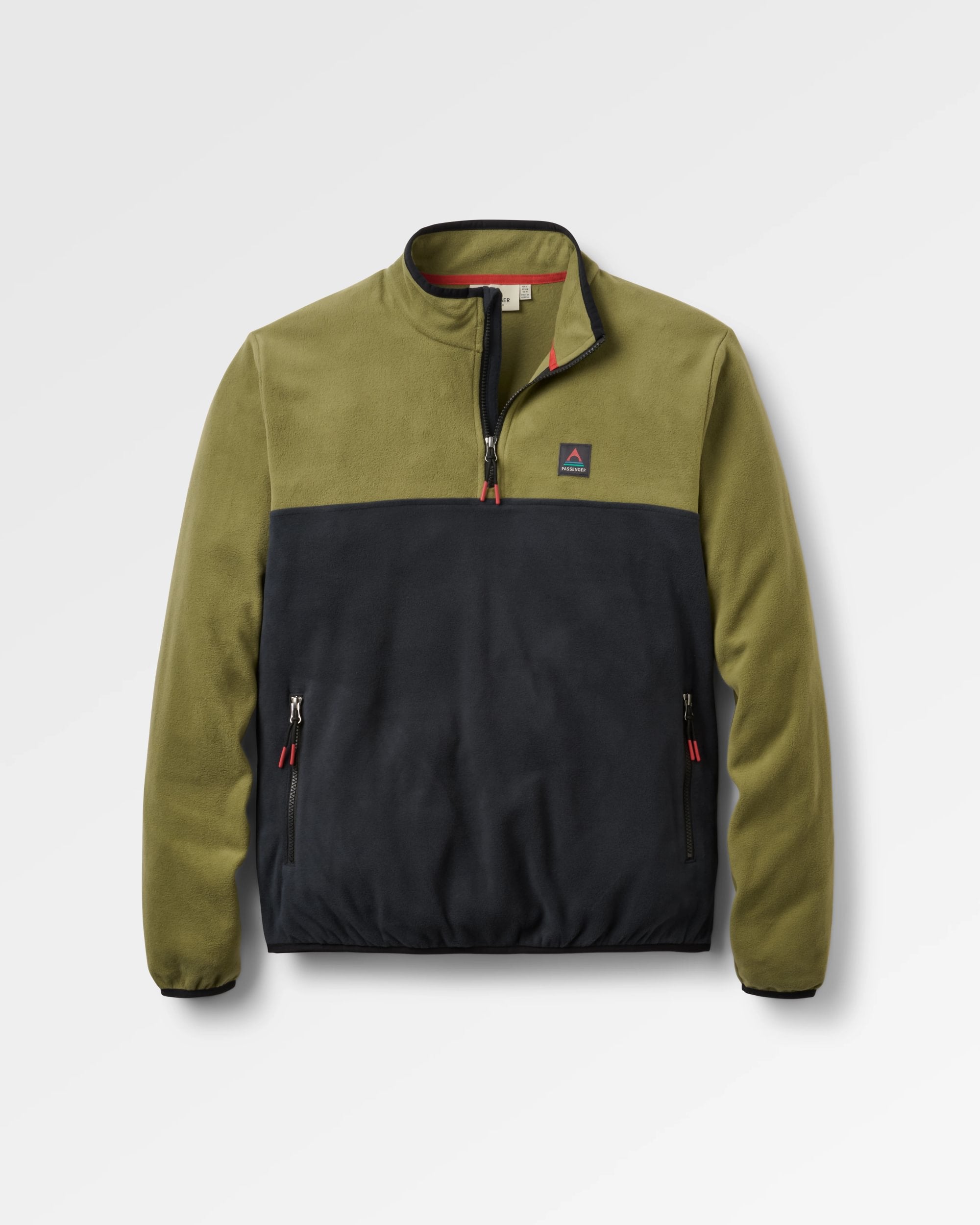 Set Off Polartec® 1/4 Zip Fleece - Khaki - Flatlay