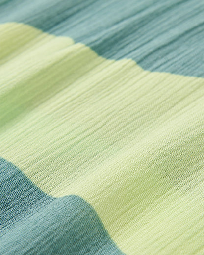 Clarity Short Skort Dress - Vista Patchwork Aqua - Flatlay