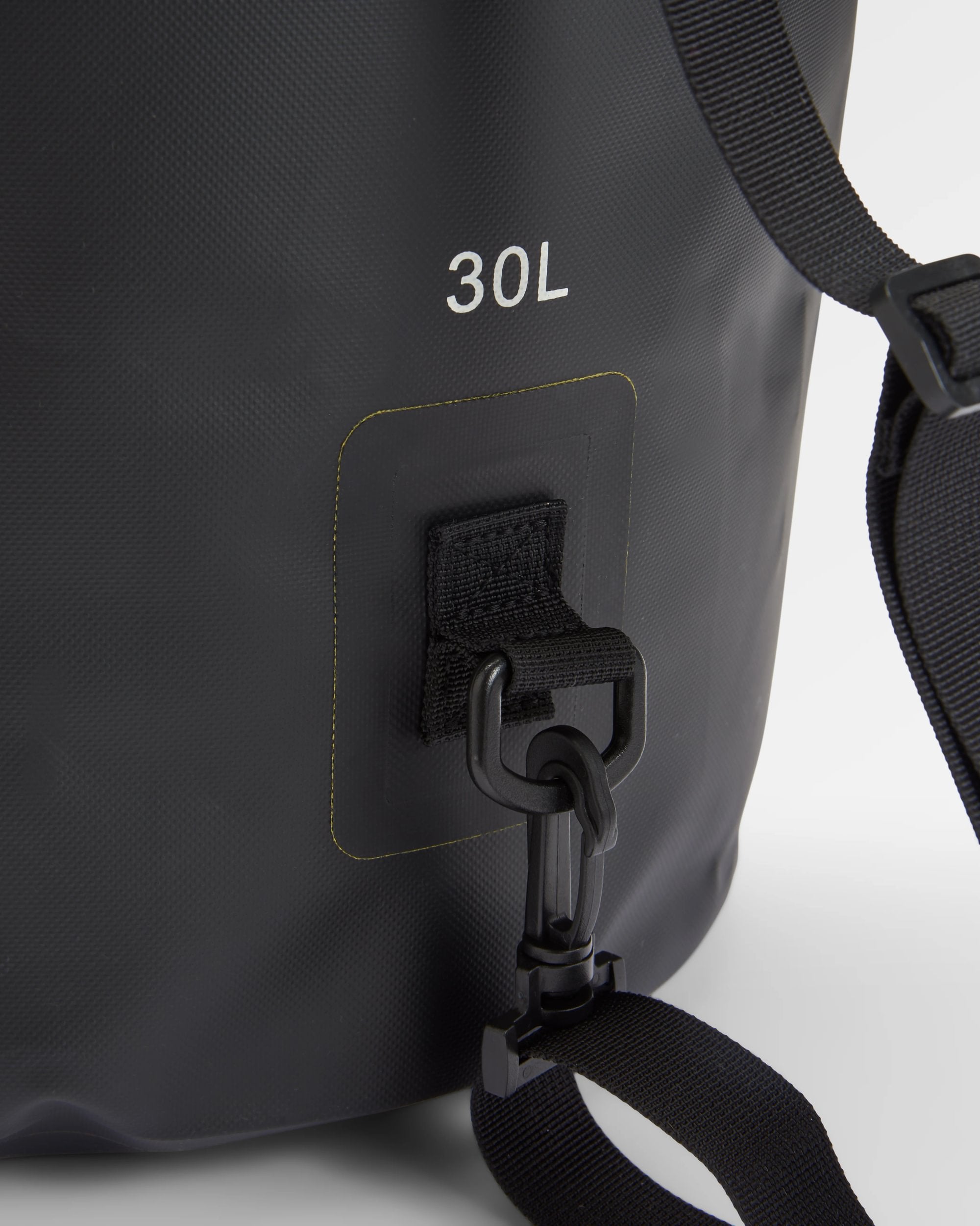 Tide 30L Recycled Dry Bag - Black - Flatlay