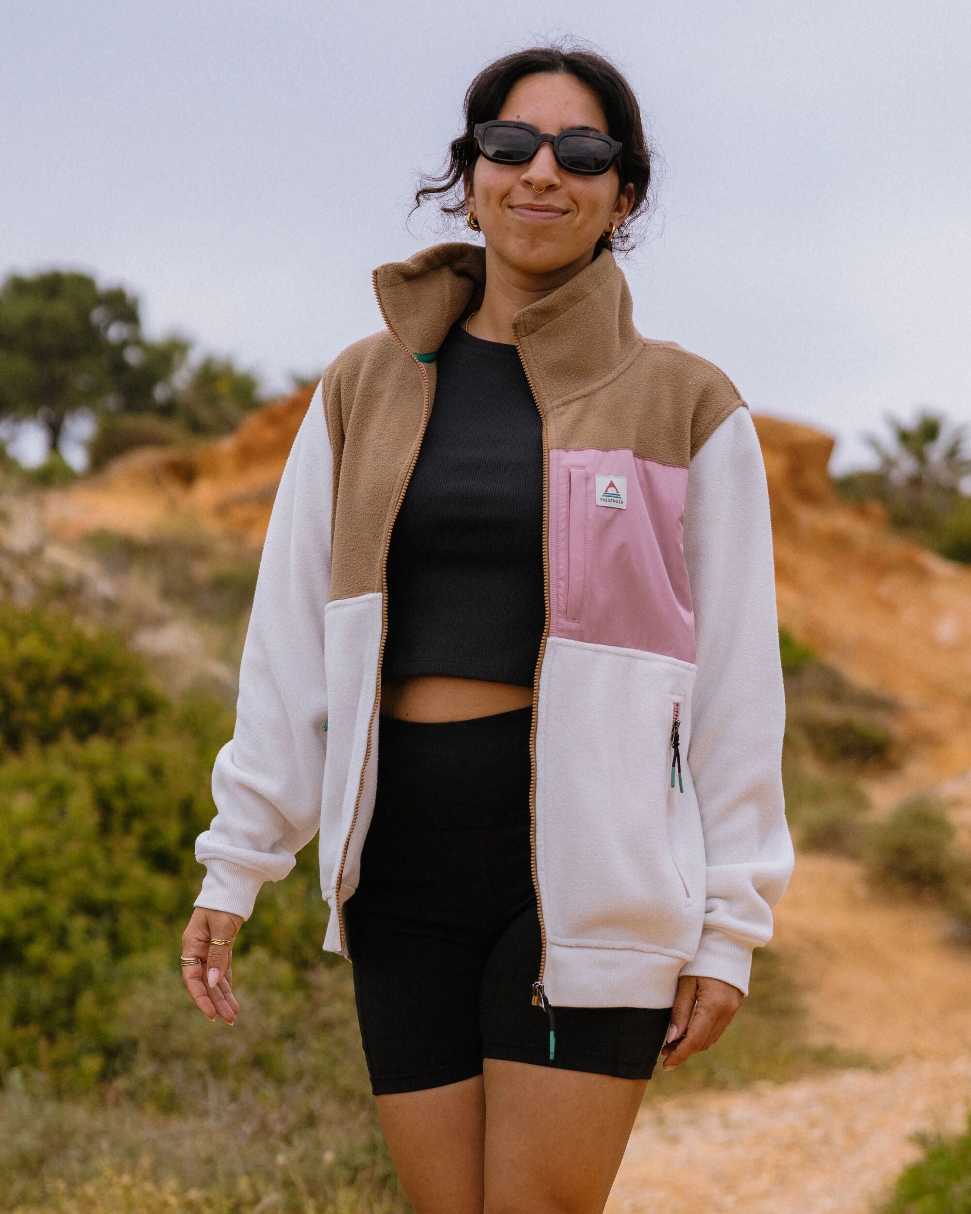 Caspian Polar Fleece - White Sand - Lifestyle