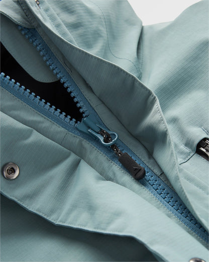 Cloudmont Waterproof Down Parka - Stormy Sea - Flatlay