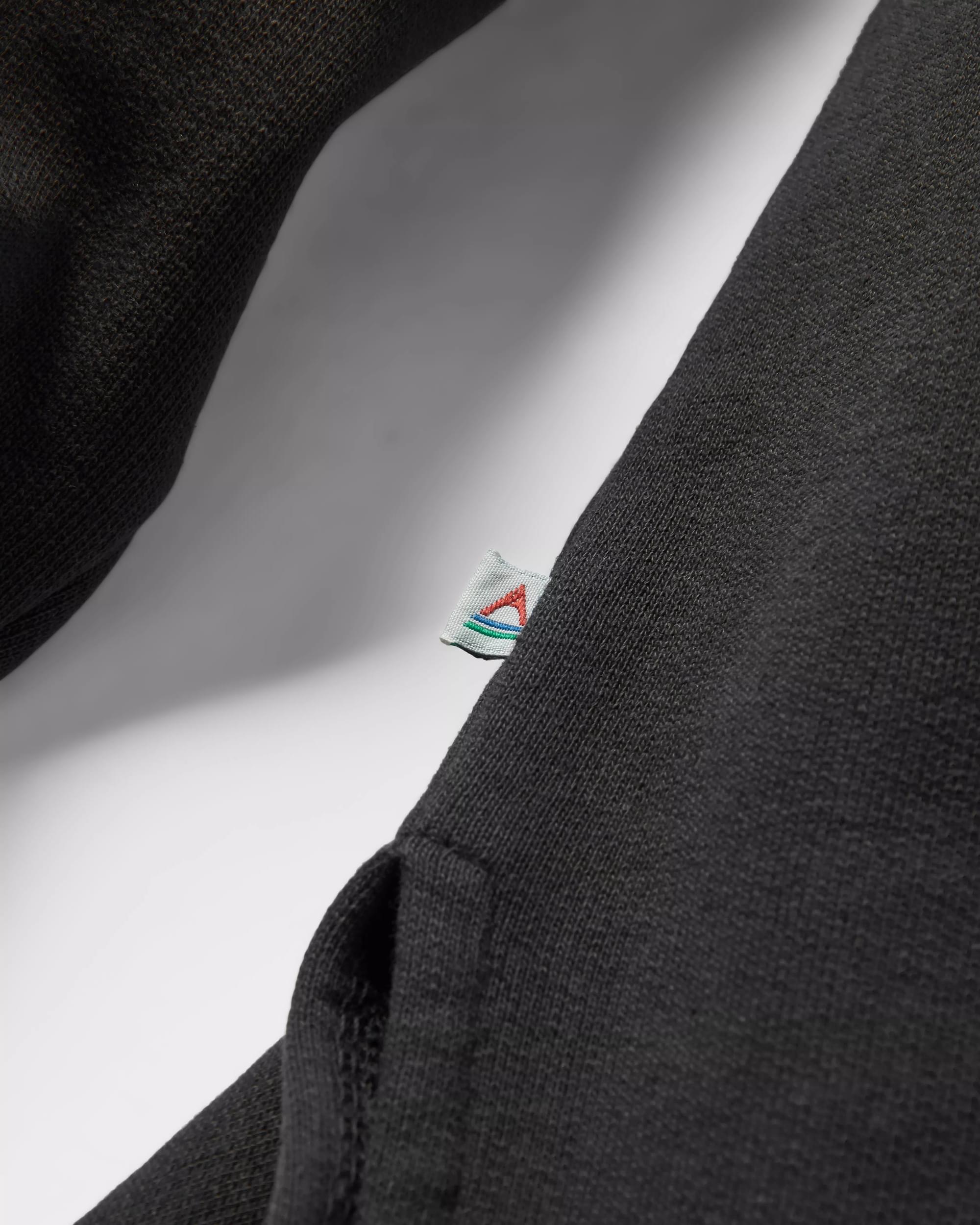 In The Woods Hoodie - Black - Flatlay