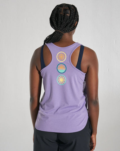 Chase The Light Drirelease® Active Vest - Purple Haze - Studio Model