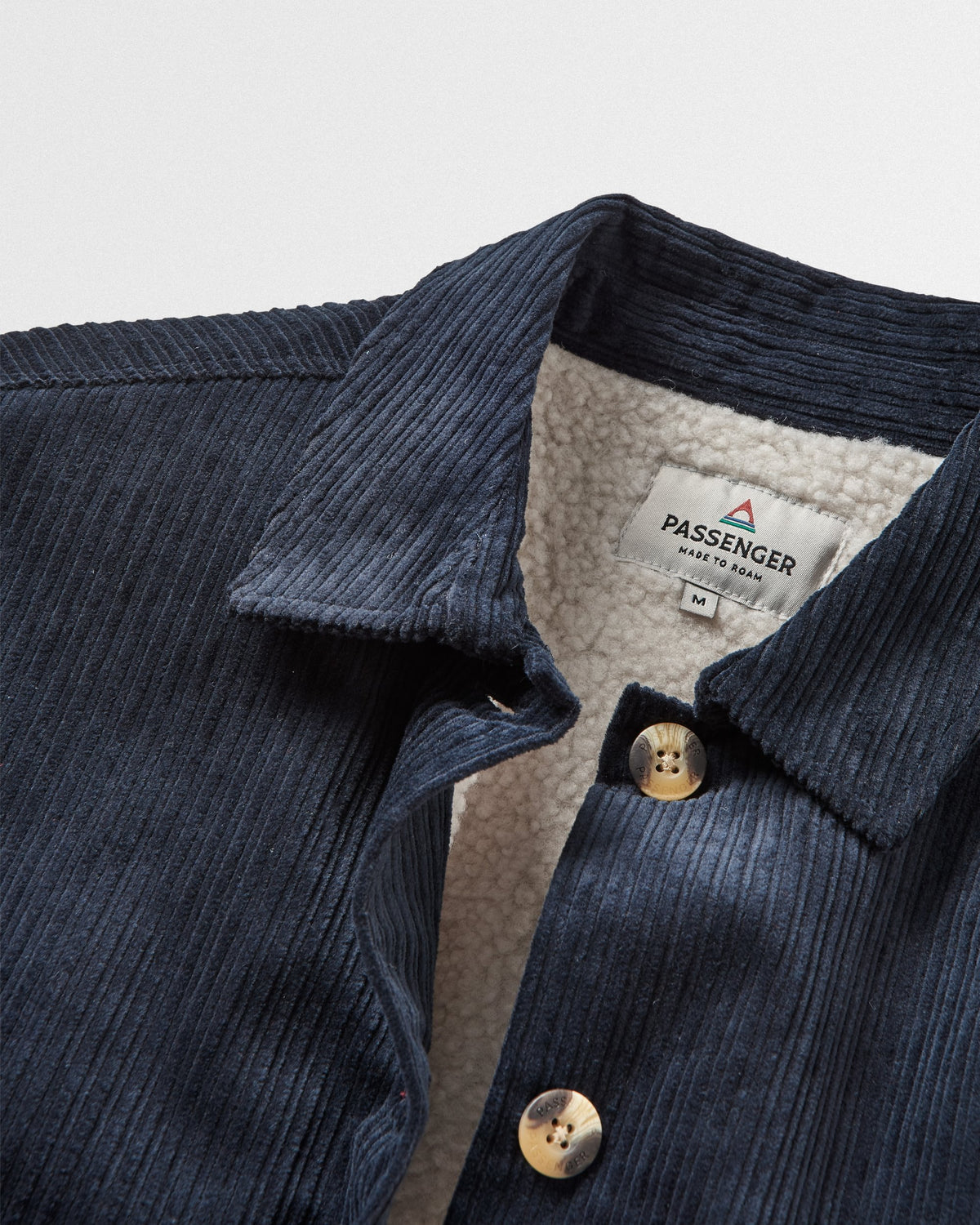 Flint Corduroy Overshirt 2.0 - Deep Navy - Flatlay